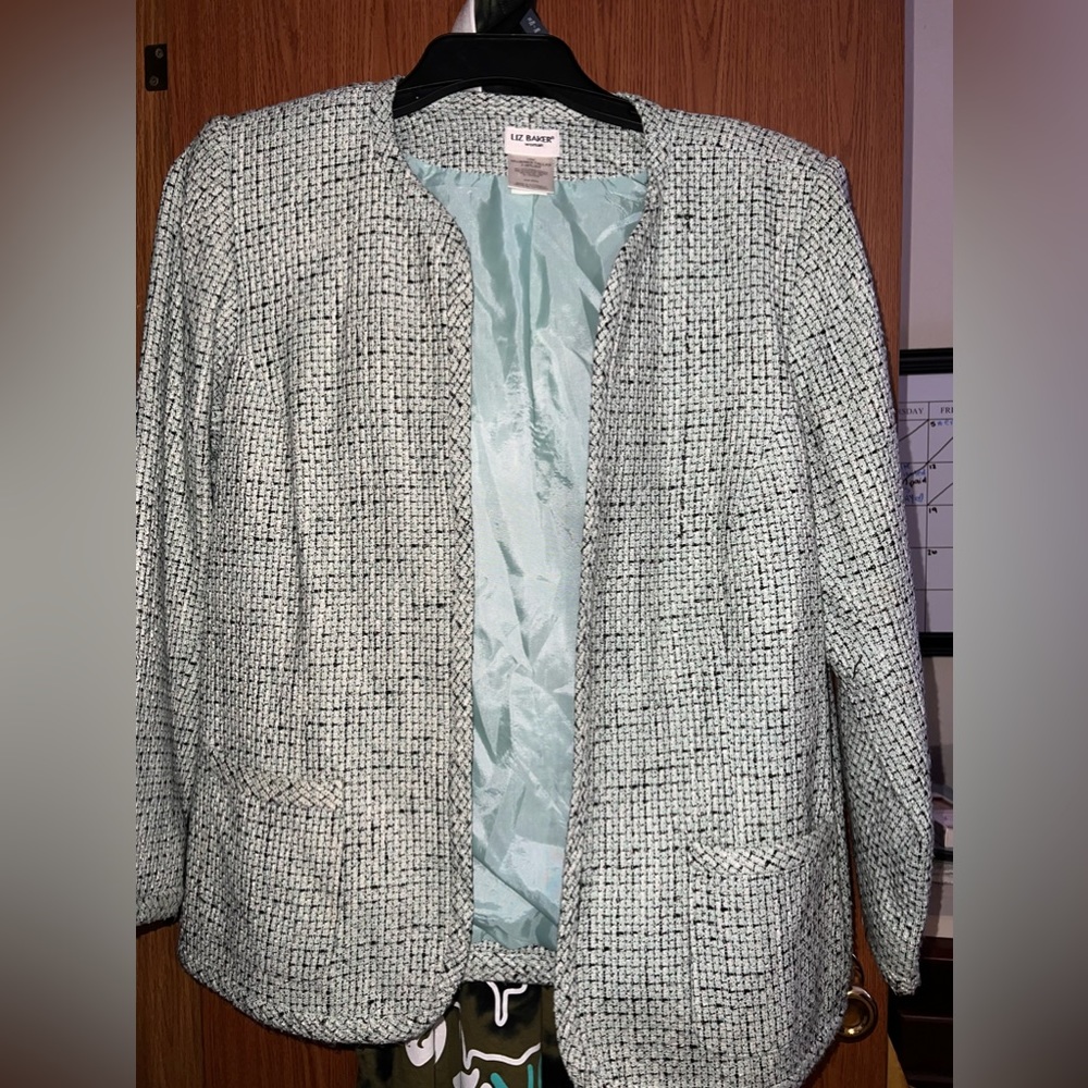 Liz Baker Tweed Suit Jacket • NWOT
